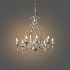 QAZQA Klassischer Kronleuchter Creme 8-flammig - Giuseppe