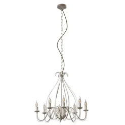 QAZQA Klassischer Kronleuchter Creme 8-flammig - Giuseppe