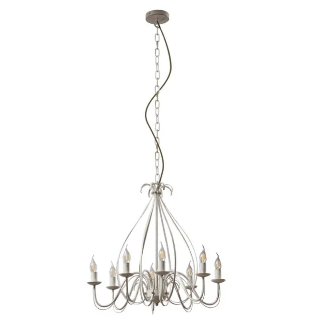 QAZQA Klassischer Kronleuchter Creme 8-flammig - Giuseppe