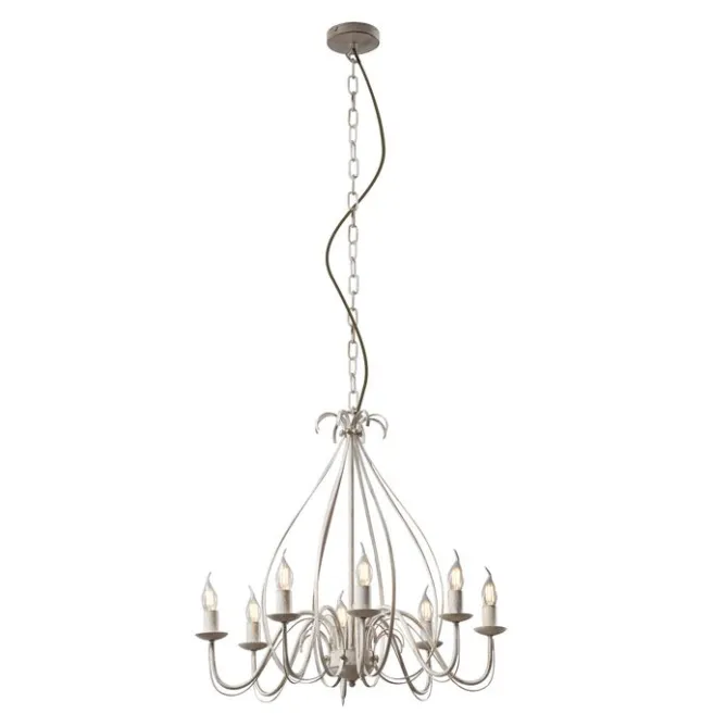 QAZQA Klassischer Kronleuchter Creme 8-flammig - Giuseppe