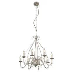 QAZQA Klassischer Kronleuchter Creme 8-flammig - Giuseppe