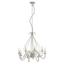 QAZQA Klassischer Kronleuchter Creme 8-flammig - Giuseppe