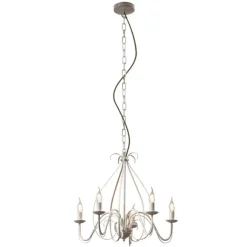 QAZQA Klassischer Kronleuchter Creme 5-flammig - Giuseppe