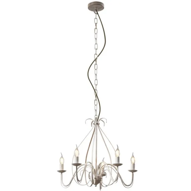 QAZQA Klassischer Kronleuchter Creme 5-flammig - Giuseppe