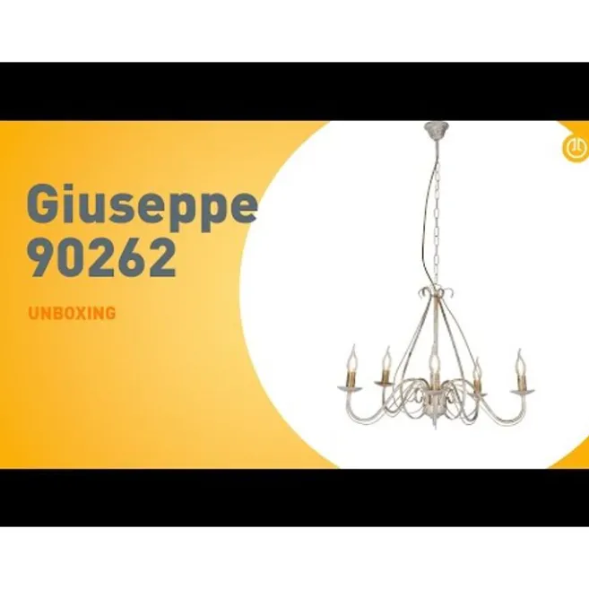 QAZQA Klassischer Kronleuchter Creme 5-flammig - Giuseppe