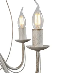 QAZQA Klassischer Kronleuchter Creme 5-flammig - Giuseppe