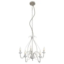 QAZQA Klassischer Kronleuchter Creme 5-flammig - Giuseppe