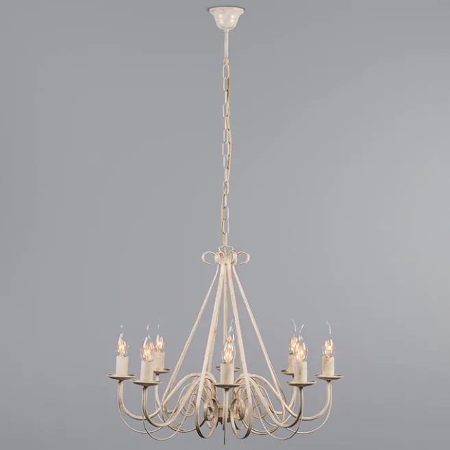 QAZQA Kronleuchter creme mit Klemmkappe 12 cm schwarz - Giuseppe 8