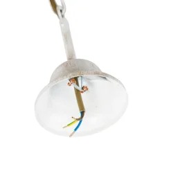 QAZQA Kronleuchter weiße plissierte cremefarbene Klemmkappe 5-Licht - Giuseppe