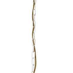 QAZQA Kronleuchter weiße plissierte cremefarbene Klemmkappe 5-Licht - Giuseppe