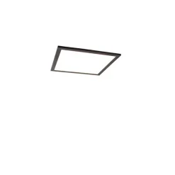 QAZQA LED Panel Schwarz 40 cm inkl. LED mit Fernbedienung - Liv