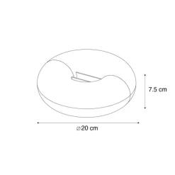 Newgarden LED-Modul Weiß Dimmbar IP54 Wiederaufladbar RGBW mit Fernbedienung - Lima