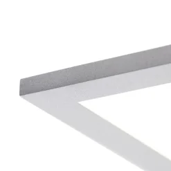 QAZQA LED-Panel aus Stahl 80 cm inkl. LED mit Fernbedienung - Live