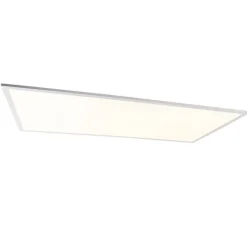 QAZQA LED-Panel aus Stahl 120 cm inkl. LED mit Fernbedienung - Liv