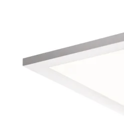 QAZQA LED-Panel aus Stahl 120 cm inkl. LED mit Fernbedienung - Liv