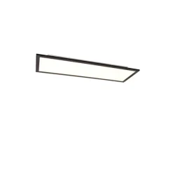 QAZQA LED-Panel schwarz 80 cm inkl. LED mit Fernbedienung - Liv