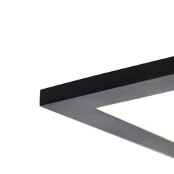 QAZQA LED-Panel schwarz 80 cm inkl. LED mit Fernbedienung - Liv