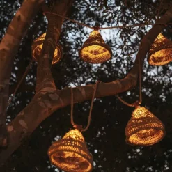 Newgarden Lichterkette braun 8m inkl. LED 10-flammig IP44 Solar wiederaufladbar - Maro