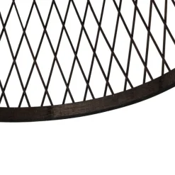 QAZQA Ländliche Deckenleuchte aus schwarzem Rattan 40 cm IP44 - Calamus