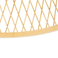 QAZQA Ländliche Deckenleuchte Rattan 40 cm IP44 - Calamus