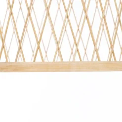 QAZQA Ländliche Hängelampe für den Außenbereich, Rattan, 40 x 55 cm – Calamus