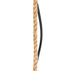 QAZQA Ländliche Hängelampe für den Außenbereich, Rattan, 40 x 55 cm – Calamus