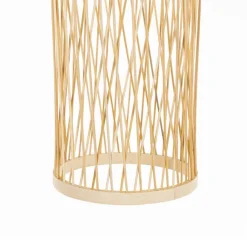 QAZQA Ländliche Hängelampe für den Außenbereich, Rattan, 25 cm – Calamus