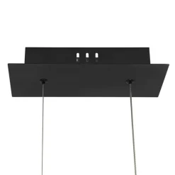 QAZQA Ländliche Hängelampe Holz inkl. LED mit Touchdimmer - Platin