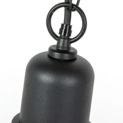 QAZQA Ländliche Hängelampe im Freien schwarz - Moreno