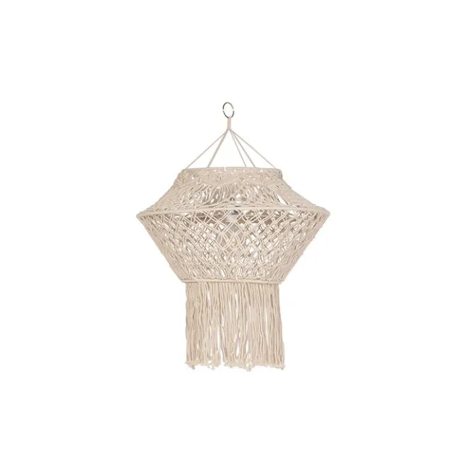 Kinder QAZQA Makramee Lampenschirm natur 90 cm