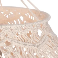 Kinder QAZQA Makramee Lampenschirm natur 90 cm