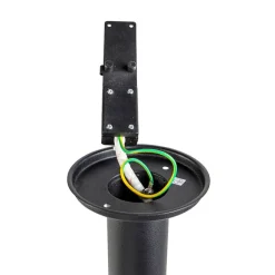 QAZQA Moderne Außenleuchte schwarz 50 cm IP44 - Gleam