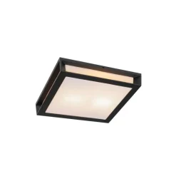 QAZQA Moderne Außenwandleuchte schwarz 2-Licht IP44 - Jeffrey