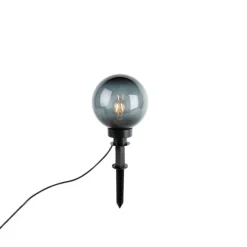 Trio Leuchten Moderne Aufsatzleuchte Rauchglas 20 cm IP44 - Moshi