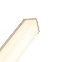 QAZQA Moderne Badezimmer Wandleuchte Stahl 62 cm IP44 - Cascada