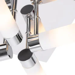 QAZQA Moderne Badezimmer-Deckenleuchte Chrom 4-flammig IP44 - Bath