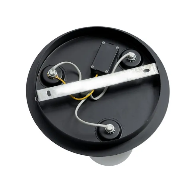 QAZQA Moderne Badezimmer-Deckenleuchte schwarz 3-Licht - Cederic