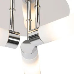 QAZQA Moderne Badezimmer-Deckenleuchte Chrom 3-flammig IP44 - Bath
