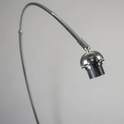 QAZQA Moderne Bogenlampe chrom verstellbar ohne Schirm