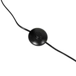 QAZQA Moderne Bogenlampe schwarz mit gold - Arc Basic