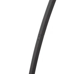 QAZQA Moderne Bogenlampe schwarz inkl. LED mit Touch-Dimmer - Arlow