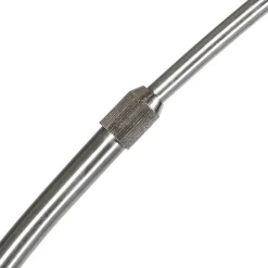 QAZQA Moderne Bogenlampe Stahl mit grauem Stoffschirm - Arc Basic