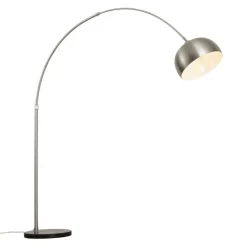QAZQA Moderne Bogenlampe Stahl verstellbar - Grande