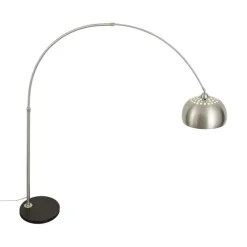 QAZQA Moderne Bogenlampe Stahl verstellbar - Grande