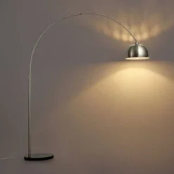 QAZQA Moderne Bogenlampe Stahl verstellbar - Grande