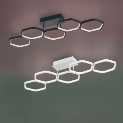 Trio Leuchten Moderne Deckenleuchte grau inkl. LED 3-stufig dimmbar - Jetse