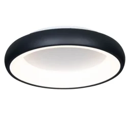 Trio Leuchten Moderne Deckenleuchte Schwarz 45cm inklusive dimmbarer LED - Cardona