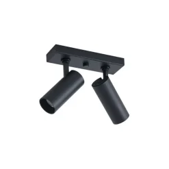 QAZQA Professional Moderne Deckenleuchte Schwarz inkl. LED Dimmbar 2-flammig - Tate