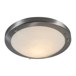 QAZQA Moderne Deckenleuchte Stahl IP44 - Yuma 31