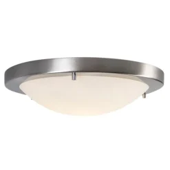 QAZQA Moderne Deckenleuchte Stahl IP44 - Yuma 31